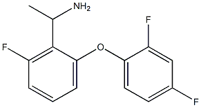 1-[2-(2,4-difluorophenoxy)-6-fluorophenyl]ethan-1-amine 구조식 이미지