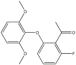 1-[2-(2,6-dimethoxyphenoxy)-6-fluorophenyl]ethan-1-one Structure