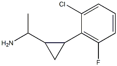 1-[2-(2-chloro-6-fluorophenyl)cyclopropyl]ethan-1-amine Structure