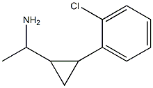 1-[2-(2-chlorophenyl)cyclopropyl]ethan-1-amine Structure