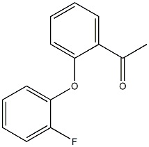 1-[2-(2-fluorophenoxy)phenyl]ethan-1-one 구조식 이미지