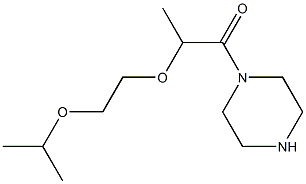 1-[2-(2-isopropoxyethoxy)propanoyl]piperazine 구조식 이미지