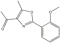 1-[2-(2-methoxyphenyl)-5-methyl-1,3-oxazol-4-yl]ethan-1-one 구조식 이미지