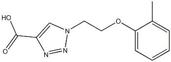 1-[2-(2-methylphenoxy)ethyl]-1H-1,2,3-triazole-4-carboxylic acid 구조식 이미지