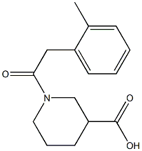 1-[2-(2-methylphenyl)acetyl]piperidine-3-carboxylic acid 구조식 이미지