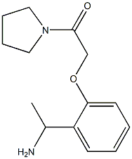 1-[2-(2-oxo-2-pyrrolidin-1-ylethoxy)phenyl]ethanamine 구조식 이미지