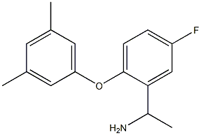 1-[2-(3,5-dimethylphenoxy)-5-fluorophenyl]ethan-1-amine 구조식 이미지