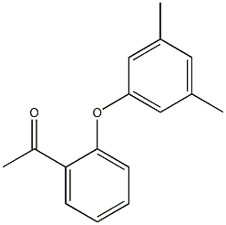 1-[2-(3,5-dimethylphenoxy)phenyl]ethan-1-one 구조식 이미지