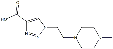 1-[2-(4-methylpiperazin-1-yl)ethyl]-1H-1,2,3-triazole-4-carboxylic acid Structure