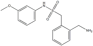 1-[2-(aminomethyl)phenyl]-N-(3-methoxyphenyl)methanesulfonamide 구조식 이미지