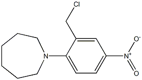 1-[2-(chloromethyl)-4-nitrophenyl]azepane Structure