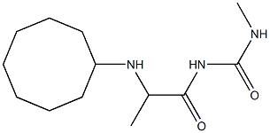 1-[2-(cyclooctylamino)propanoyl]-3-methylurea 구조식 이미지