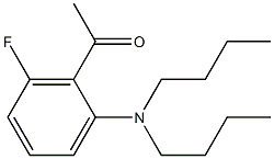 1-[2-(dibutylamino)-6-fluorophenyl]ethan-1-one 구조식 이미지