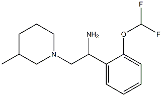 1-[2-(difluoromethoxy)phenyl]-2-(3-methylpiperidin-1-yl)ethanamine Structure