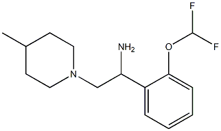 1-[2-(difluoromethoxy)phenyl]-2-(4-methylpiperidin-1-yl)ethanamine Structure