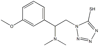 1-[2-(dimethylamino)-2-(3-methoxyphenyl)ethyl]-1H-1,2,3,4-tetrazole-5-thiol 구조식 이미지