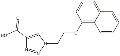 1-[2-(naphthalen-1-yloxy)ethyl]-1H-1,2,3-triazole-4-carboxylic acid Structure