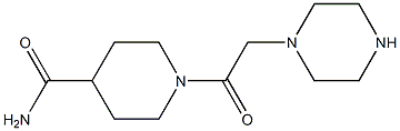 1-[2-(piperazin-1-yl)acetyl]piperidine-4-carboxamide Structure