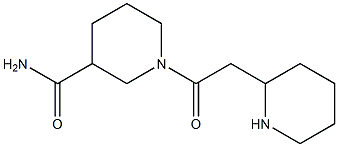 1-[2-(piperidin-2-yl)acetyl]piperidine-3-carboxamide Structure