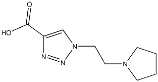 1-[2-(pyrrolidin-1-yl)ethyl]-1H-1,2,3-triazole-4-carboxylic acid Structure