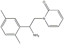 1-[2-amino-2-(2,5-dimethylphenyl)ethyl]pyridin-2(1H)-one 구조식 이미지