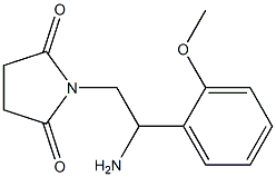 1-[2-amino-2-(2-methoxyphenyl)ethyl]pyrrolidine-2,5-dione Structure