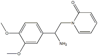1-[2-amino-2-(3,4-dimethoxyphenyl)ethyl]pyridin-2(1H)-one Structure