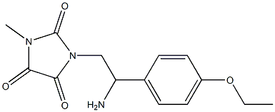 1-[2-amino-2-(4-ethoxyphenyl)ethyl]-3-methylimidazolidine-2,4,5-trione 구조식 이미지