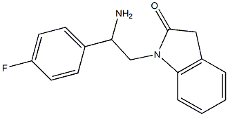 1-[2-amino-2-(4-fluorophenyl)ethyl]-2,3-dihydro-1H-indol-2-one Structure