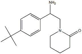 1-[2-amino-2-(4-tert-butylphenyl)ethyl]piperidin-2-one 구조식 이미지