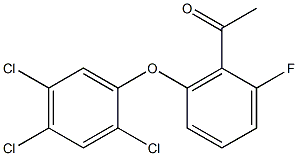 1-[2-fluoro-6-(2,4,5-trichlorophenoxy)phenyl]ethan-1-one 구조식 이미지