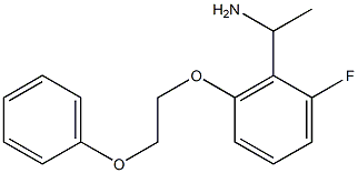1-[2-fluoro-6-(2-phenoxyethoxy)phenyl]ethan-1-amine Structure