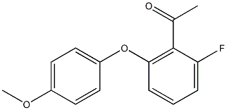 1-[2-fluoro-6-(4-methoxyphenoxy)phenyl]ethan-1-one 구조식 이미지