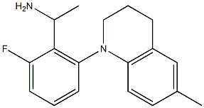 1-[2-fluoro-6-(6-methyl-1,2,3,4-tetrahydroquinolin-1-yl)phenyl]ethan-1-amine 구조식 이미지