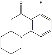 1-[2-fluoro-6-(piperidin-1-yl)phenyl]ethan-1-one Structure