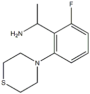1-[2-fluoro-6-(thiomorpholin-4-yl)phenyl]ethan-1-amine 구조식 이미지