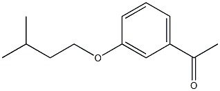 1-[3-(3-methylbutoxy)phenyl]ethan-1-one 구조식 이미지