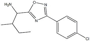 1-[3-(4-chlorophenyl)-1,2,4-oxadiazol-5-yl]-2-methylbutan-1-amine Structure