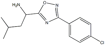 1-[3-(4-chlorophenyl)-1,2,4-oxadiazol-5-yl]-3-methylbutan-1-amine Structure