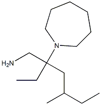 1-[3-(aminomethyl)-5-methylheptan-3-yl]azepane 구조식 이미지