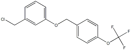 1-[3-(chloromethyl)phenoxymethyl]-4-(trifluoromethoxy)benzene Structure