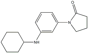 1-[3-(cyclohexylamino)phenyl]pyrrolidin-2-one Structure
