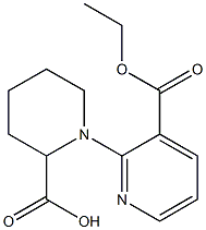 1-[3-(ethoxycarbonyl)pyridin-2-yl]piperidine-2-carboxylic acid 구조식 이미지