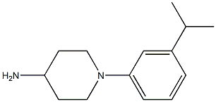 1-[3-(propan-2-yl)phenyl]piperidin-4-amine 구조식 이미지