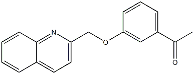 1-[3-(quinolin-2-ylmethoxy)phenyl]ethan-1-one 구조식 이미지