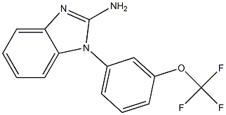 1-[3-(trifluoromethoxy)phenyl]-1H-1,3-benzodiazol-2-amine 구조식 이미지