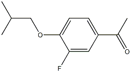 1-[3-fluoro-4-(2-methylpropoxy)phenyl]ethan-1-one Structure