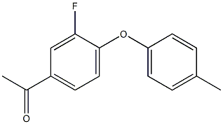 1-[3-fluoro-4-(4-methylphenoxy)phenyl]ethan-1-one Structure