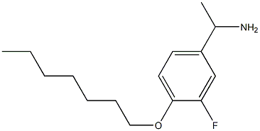 1-[3-fluoro-4-(heptyloxy)phenyl]ethan-1-amine Structure