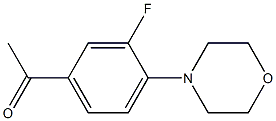 1-[3-fluoro-4-(morpholin-4-yl)phenyl]ethan-1-one Structure